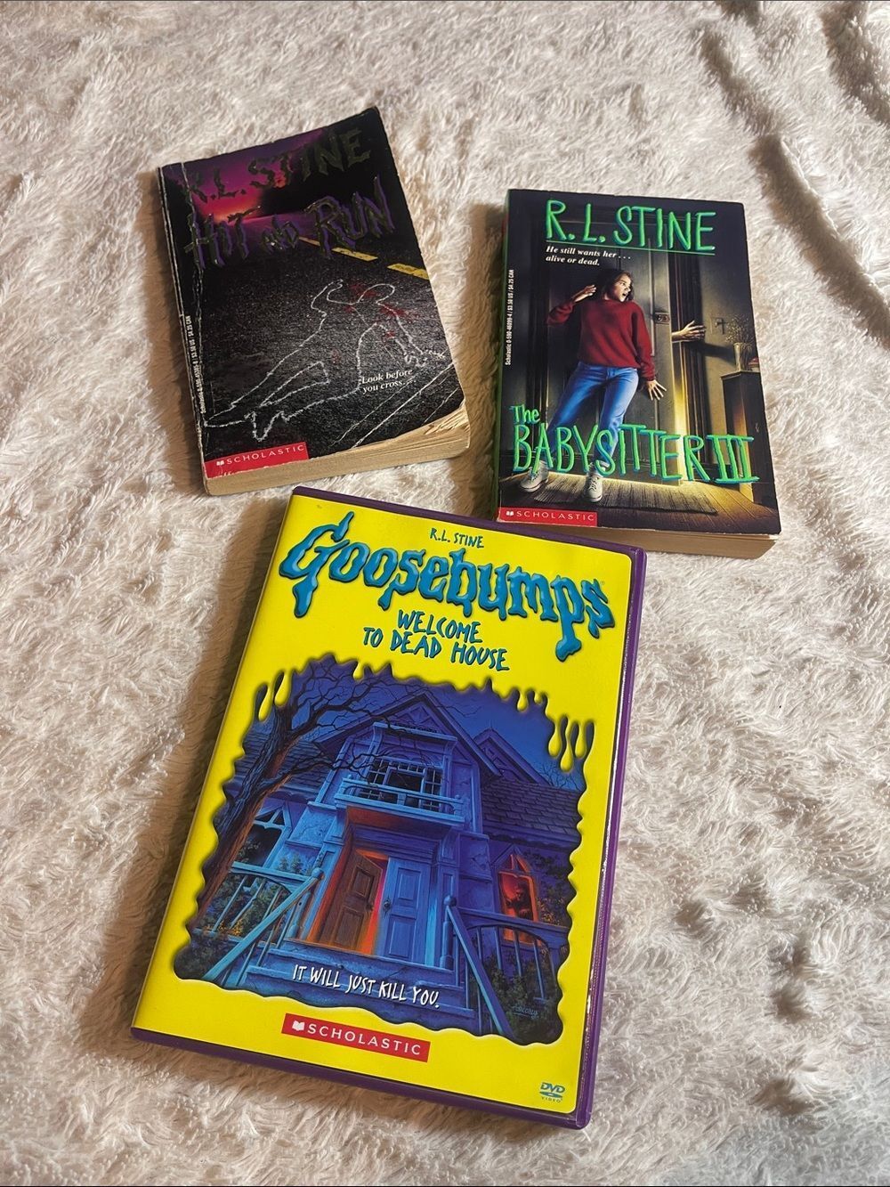 RL stine book and DVD bundle